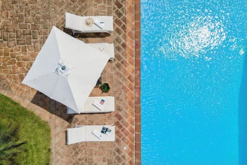 Bird's eye view, Pool view, Sea view, Swimming pool, sunbed