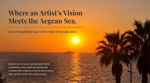 Nearby landmark, Natural landscape, Text overlay, Sea view, Sunrise, Sunset