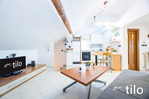 Kitchen or kitchenette, Living room, Dining area