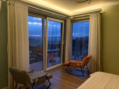 Bed, View (from property/room), Balcony/Terrace, Photo of the whole room