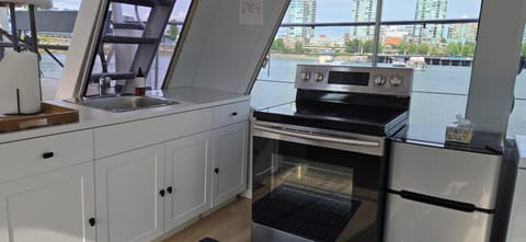 Shangri-la Joy Docked boat in Vancouver