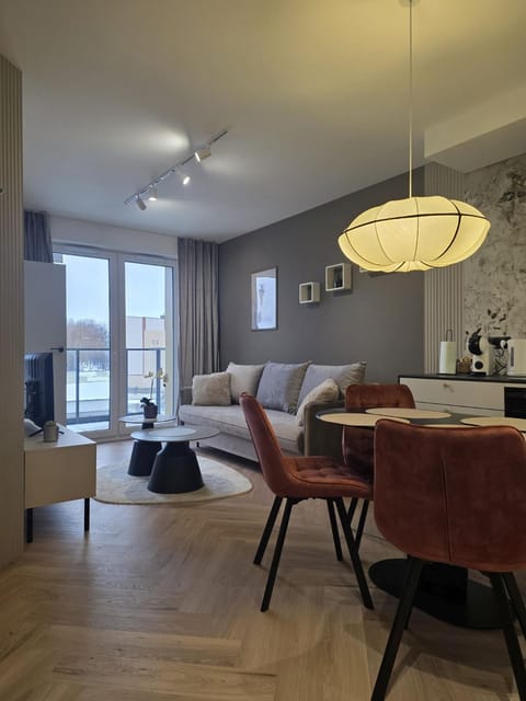 Kitchen or kitchenette, Living room, Seating area