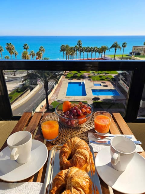Natural landscape, Bird's eye view, View (from property/room), Balcony/Terrace, Food and drinks, Pool view, Sea view, Swimming pool, Breakfast