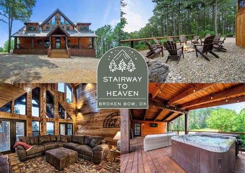 Stairway to Heaven Hot Tub Deck Sleeps 18 House in Oklahoma