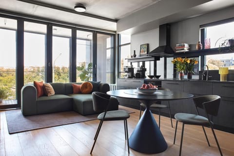 Living room, Seating area, Dining area