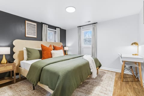 Bed, Bedroom, heating, air conditioner