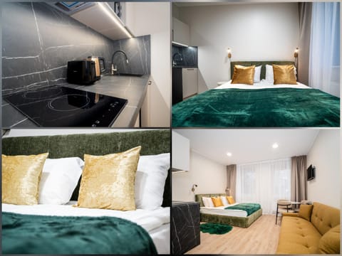 Bed, Bedroom, kitchen