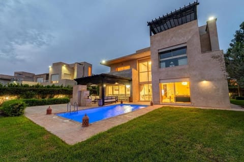 Property building, Patio, Night, Garden, Garden view, Pool view