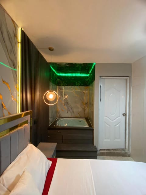 Bed, Hot Tub, Bedroom