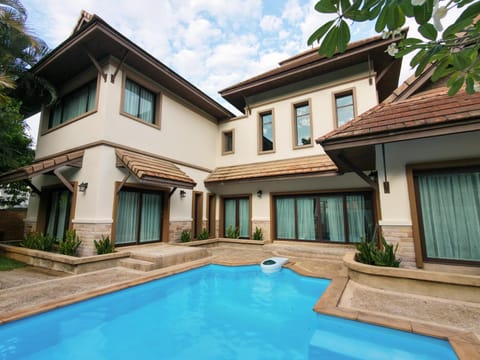 Property building, Patio, Pool view, Swimming pool