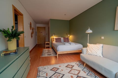 Bed, Living room, Bedroom