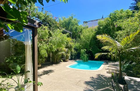 Spring, Day, Garden, View (from property/room), Garden view, Pool view, Swimming pool