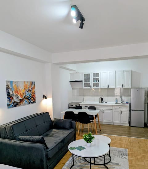 Kitchen or kitchenette, Living room, Dining area