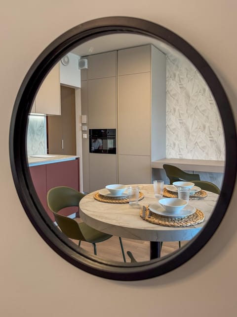 Kitchen or kitchenette, Living room, Dining area
