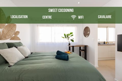 Bed, Text overlay