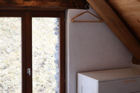 Inner courtyard view, wardrobe