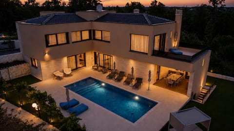 Property building, Night, Pool view