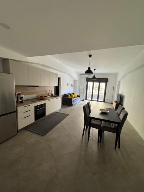 Living room, kitchen