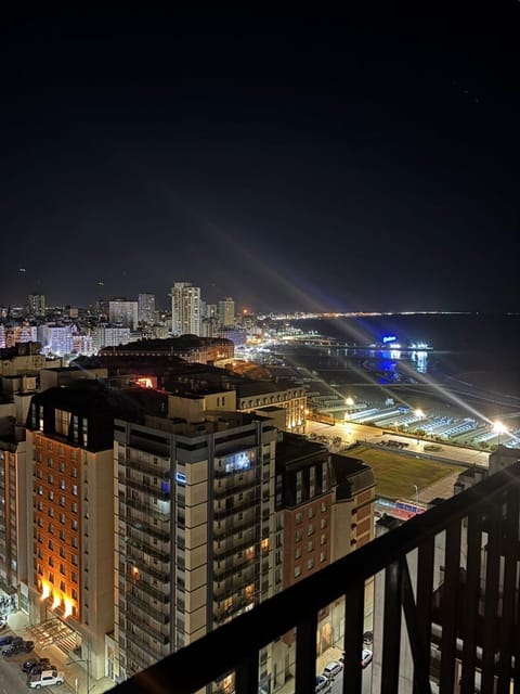 Night, View (from property/room), Balcony/Terrace