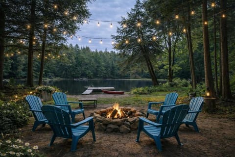Property building, Neighbourhood, Natural landscape, Summer, Canoeing, Hiking, River view, Swimming pool, fireplace