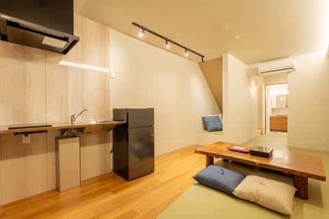 Kitchen or kitchenette, Living room, Dining area