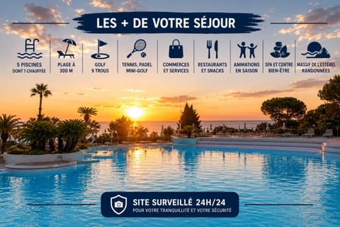Restaurant/places to eat, Golfcourse, Spa and wellness centre/facilities, Beach, Tennis court, Evening entertainment, Swimming pool, Swimming pool
