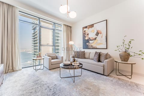 Living room, Seating area, Sea view
