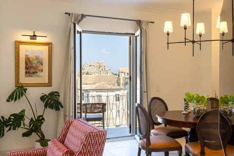 View (from property/room), Balcony/Terrace, Living room, Dining area