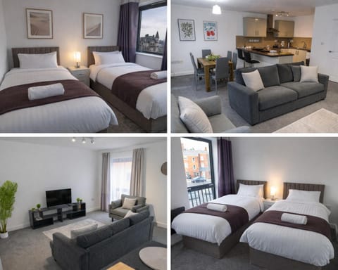 Bed, Kitchen or kitchenette, Living room, Photo of the whole room, Seating area, Bedroom