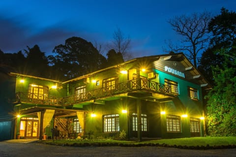 Property building, Facade/entrance, Night, Garden view