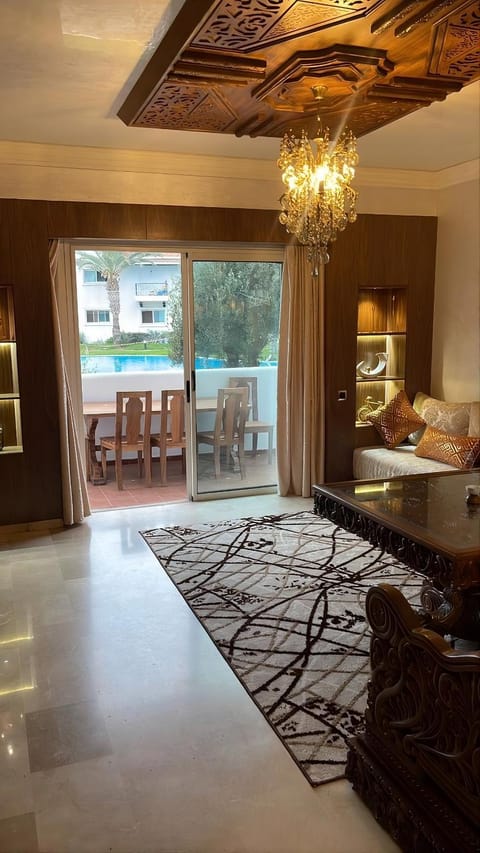 Living room, Pool view, Swimming pool