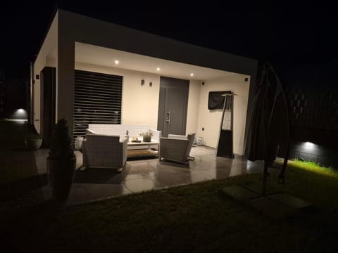 Night, Balcony/Terrace, Seating area