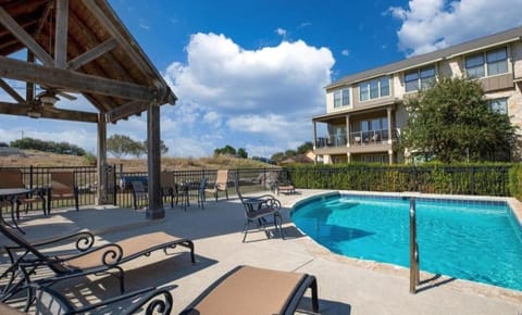 Golf-course getaway with fairway views, pool, WiFi, & central AC House in Seguin