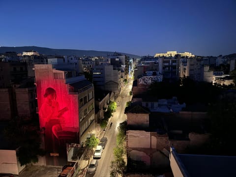 Night, Bird's eye view, City view, Street view