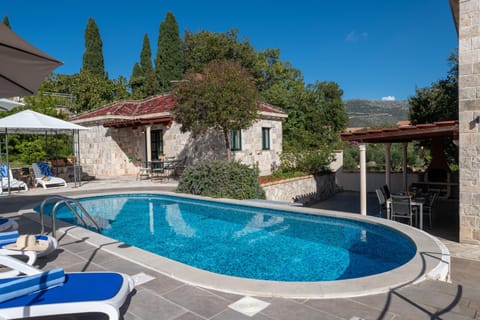 Natural landscape, Swimming pool, sunbed