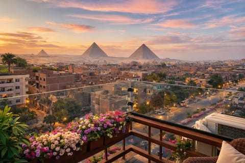 Balcony/Terrace, Landmark view, Sunset