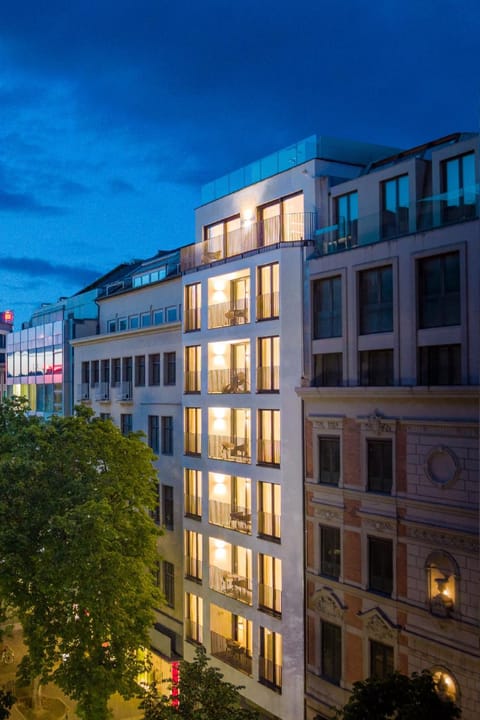Property building, Night, City view