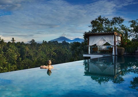 People, Natural landscape, Mountain view, Pool view, Swimming pool