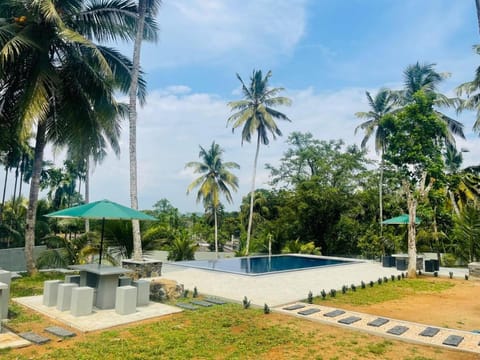Natural landscape, Garden, Swimming pool