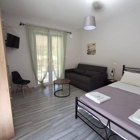 Bed, TV and multimedia, Balcony/Terrace, Living room, Bedroom