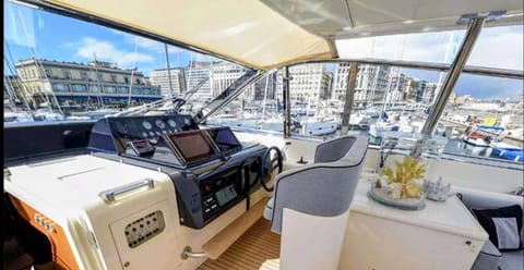 Private Yacht Monaco Docked boat in Quai Louis II