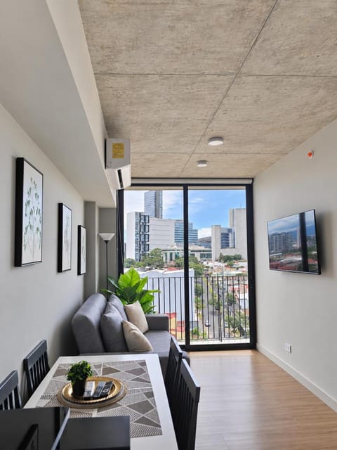 Living room, air conditioner
