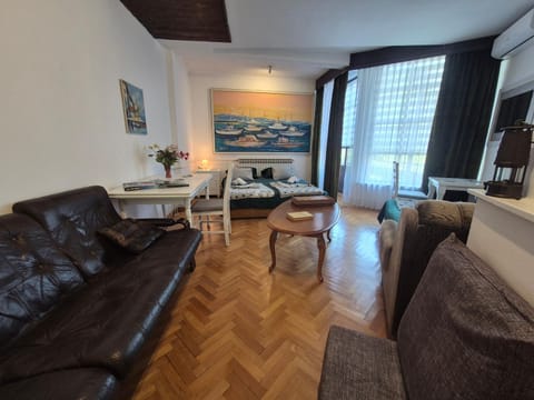 Bed, Balcony/Terrace, Seating area, Bedroom, bunk bed, air conditioner