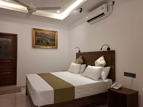 Bed, Bedroom, air conditioner