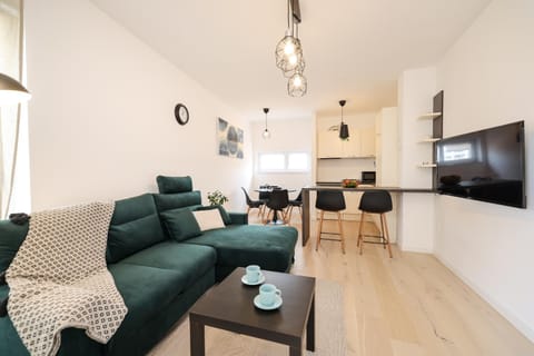 Kitchen or kitchenette, Living room, Dining area