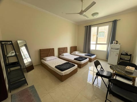 Bed, Photo of the whole room, Bedroom, towels, air conditioner