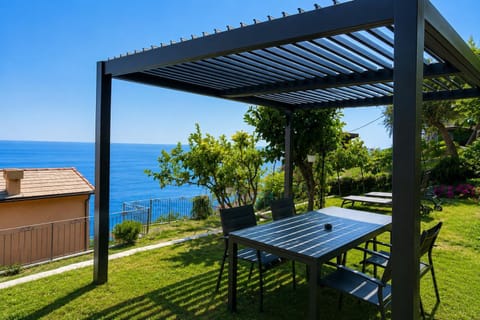 Patio, Day, Natural landscape, Garden, View (from property/room), Garden view, Sea view