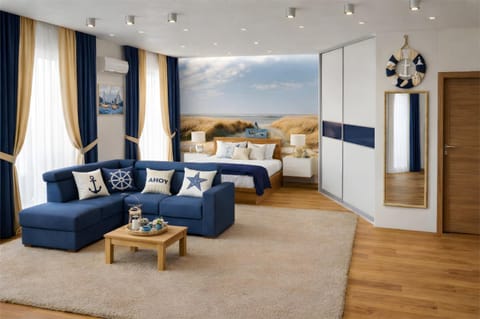 Property building, Living room, Dining area