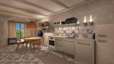 Kitchen or kitchenette, Dining area, dishwasher, oven