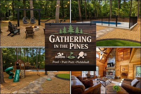 Children play ground, Children play ground, Pool view, Swimming pool, fireplace